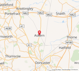 Map of Askern, EnglandEngland