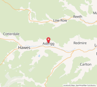 Map of Askrigg, EnglandEngland