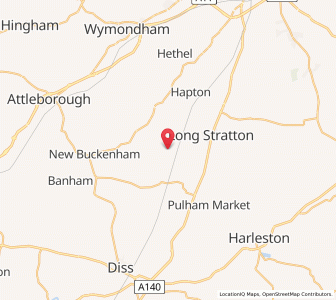 Map of Aslacton, EnglandEngland