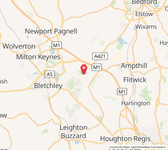 Map of Aspley Guise, EnglandEngland