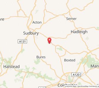 Map of Assington, EnglandEngland