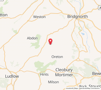 Map of Aston Botterell, EnglandEngland