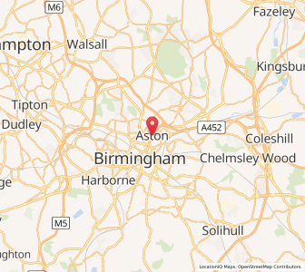 Map of Aston, EnglandEngland
