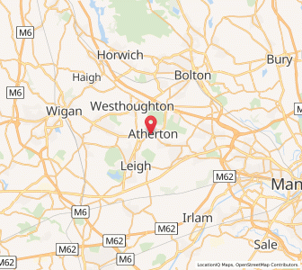Map of Atherton, EnglandEngland