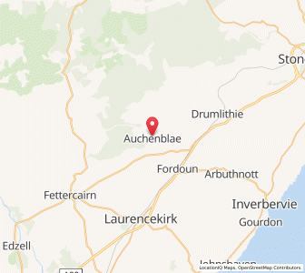 Map of Auchinblae, ScotlandScotland