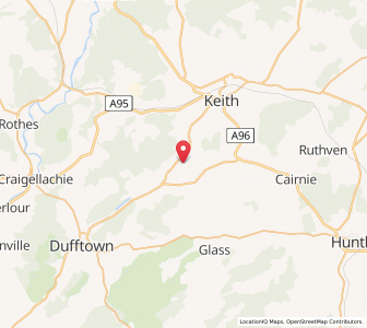 Map of Auchindachy, ScotlandScotland
