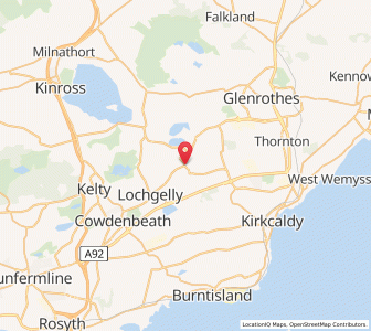 Map of Auchterderran, ScotlandScotland