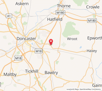 Map of Auckley, EnglandEngland