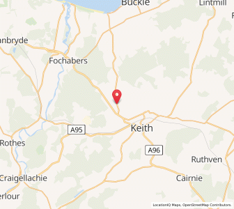 Map of Aultmore, ScotlandScotland