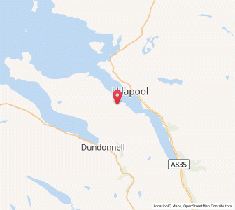 Map of Aultnaharrie, ScotlandScotland