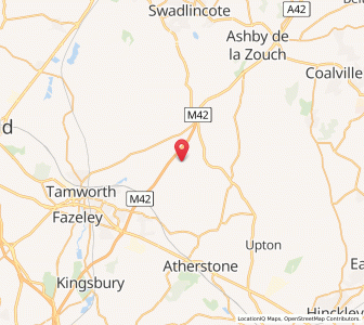 Map of Austrey, EnglandEngland