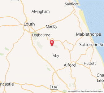 Map of Authorpe, EnglandEngland