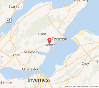 Map of Avoch, ScotlandScotland