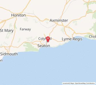 Map of Axmouth, EnglandEngland