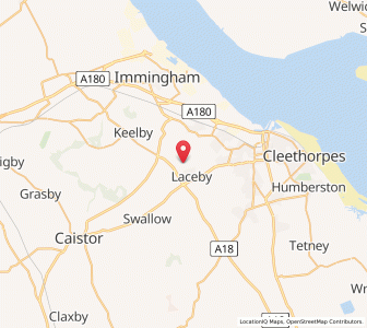Map of Aylesby, EnglandEngland