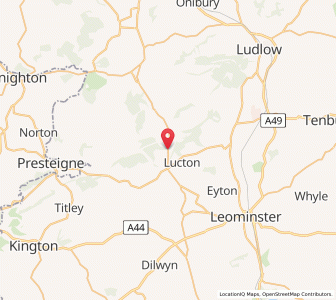 Map of Aymestrey, EnglandEngland