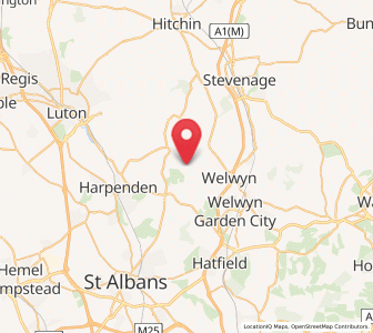 Map of Ayot St Lawrence, England