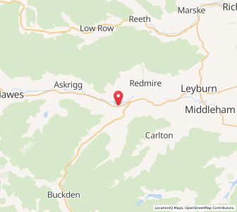Map of Aysgarth, EnglandEngland