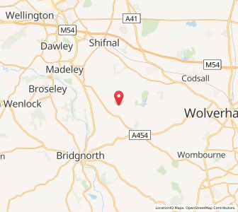 Map of Badger, EnglandEngland