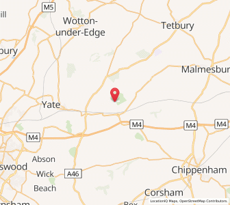 Map of Badminton, EnglandEngland