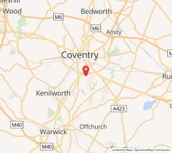 Map of Baginton, EnglandEngland