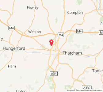 Map of Bagnor, EnglandEngland