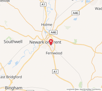 Map of Balderton, EnglandEngland