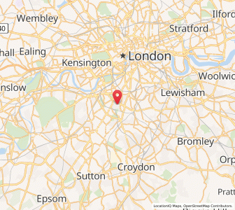 Map of Balham, EnglandEngland