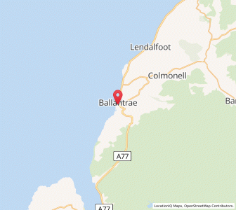 Map of Ballantrae, ScotlandScotland