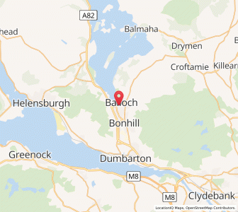 Map of Balloch, ScotlandScotland