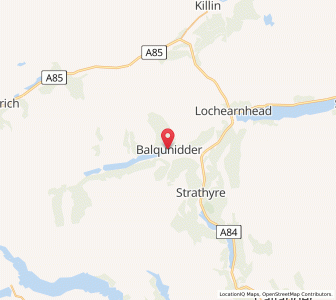 Map of Balquhidder, ScotlandScotland