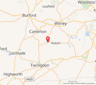 Map of Bampton, EnglandEngland