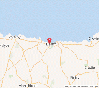Map of Banff, ScotlandScotland