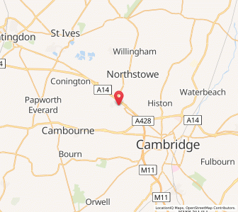 Map of Bar Hill, EnglandEngland