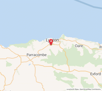 Map of Barbrook, EnglandEngland