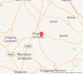 Map of Barcheston, EnglandEngland