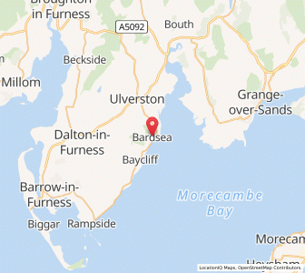 Map of Bardsea, EnglandEngland