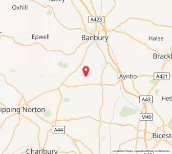 Map of Barford Saint John, EnglandEngland