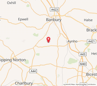 Map of Barford Saint Michael, EnglandEngland