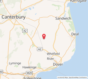 Map of Barfreston, EnglandEngland