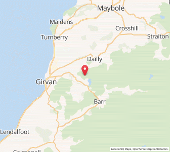 Map of Bargany, ScotlandScotland