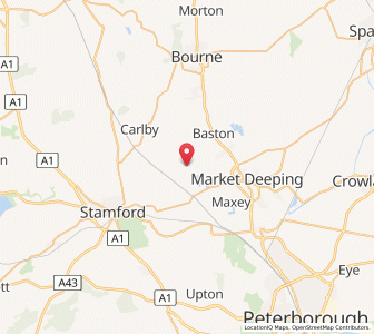 Map of Barholm, EnglandEngland