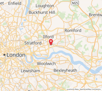 Map of Barking, EnglandEngland