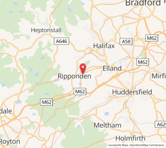 Map of Barkisland, EnglandEngland