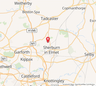 Map of Barkston Ash, EnglandEngland