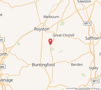 Map of Barkway, EnglandEngland