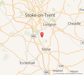 Map of Barlaston, EnglandEngland