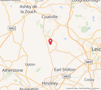Map of Barlestone, EnglandEngland