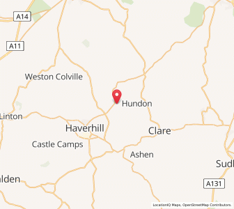 Map of Barnardiston, EnglandEngland