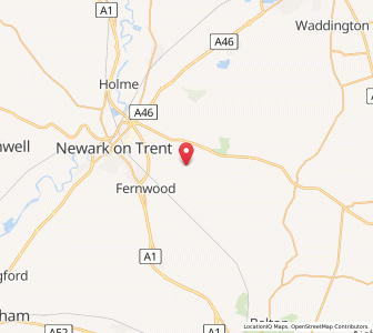 Map of Barnby in the Willows, EnglandEngland